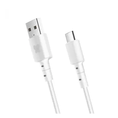 Datový a nabíjecí kabel BonBon s konektory USB/USB-C, 1m white