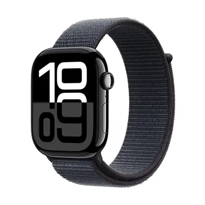 Apple Watch Series 10 GPS 46mm Jet Black Aluminium / Ink Sport Loop