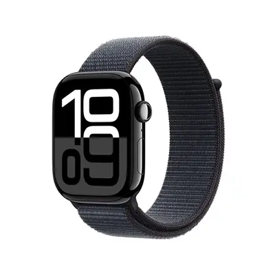 Apple Watch Series 10 GPS 42mm Jet Black Aluminium / Ink Sport Loop