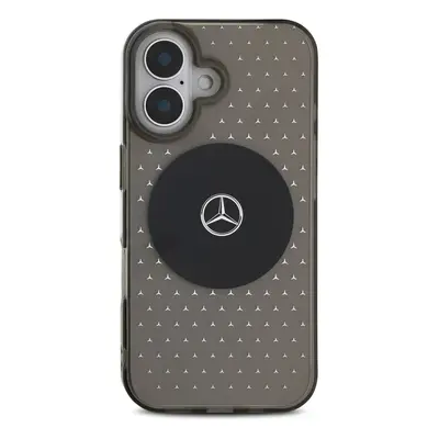 Zadní kryt Mercedes PC/TPU Star Pattern MagSafe pro Apple iPhone 16 Plus, černá