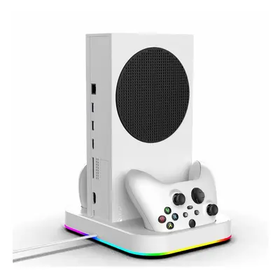 Multifunkční nabíjecí RGB stojan iPega XBS012S s chlazením pro Xbox Series S + 2ks baterií