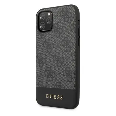 Guess 4G Stripe Zadní kryt GUHCN61G4GLGR pro Apple iPhone 11 grey