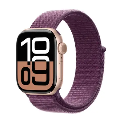 Apple Watch Series 10 GPS + Cellular 46mm Rose Gold Aluminium / Plum Sport Loop