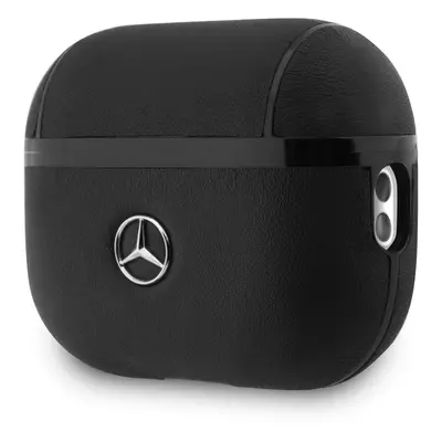 Kožené pouzdro Mercedes pro AirPods Pro 2, černá