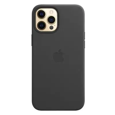 Apple kožený kryt MHKM3ZE/A vč. Magsafe pro Apple iPhone 12 Pro Max, black