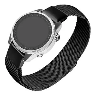 Síťovaný nerezový řemínek FIXED Mesh Strap pro Garmin QuickFit 20mm, černá