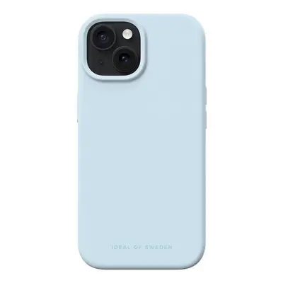 Silikonový ochranný kryt iDeal Of Sweden pro Apple iPhone 15, light blue