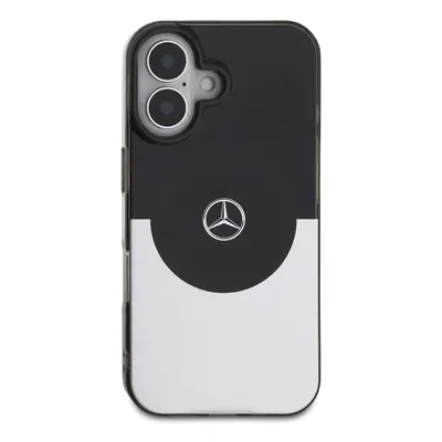 Zadní kryt Mercedes PC/TPU Double Layer MagSafe pro Apple iPhone 16, black/silver