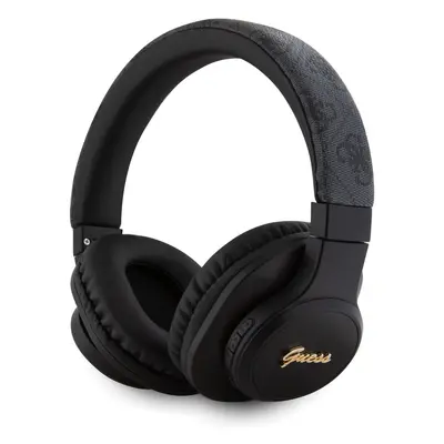 Guess PU Leather 4G Tone on Tone Script Logo BT5.3 Stereo Headphone Black