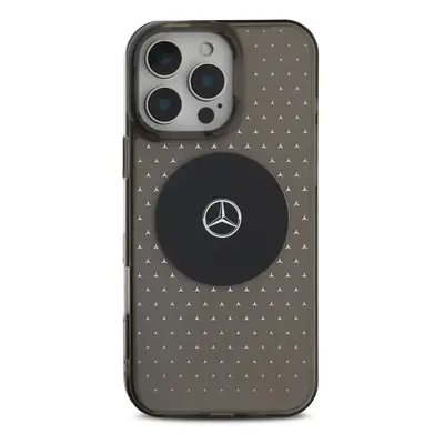 Zadní kryt Mercedes PC/TPU Star Pattern MagSafe pro Apple iPhone 16 Pro, černá