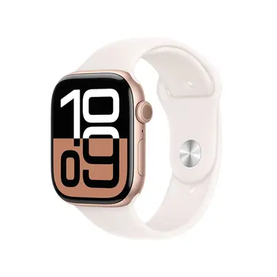 Apple Watch Series 10 GPS 42mm Rose Gold Aluminium / Light Blush Sport Band - M/L