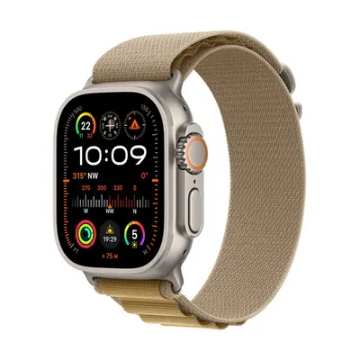 Apple Watch Ultra 2 GPS + Cellular 49mm Natural Titanium / Tan Alpine Loop-Small