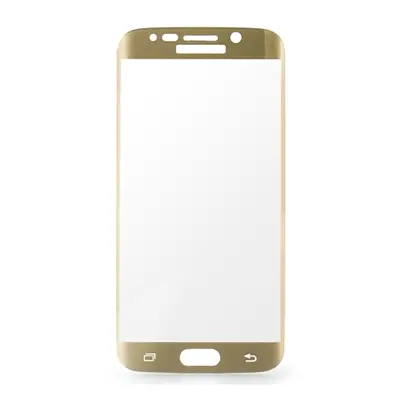 Tvrzené sklo Blue Star PRO pro Samsung Galaxy S6 edge, Full face, gold