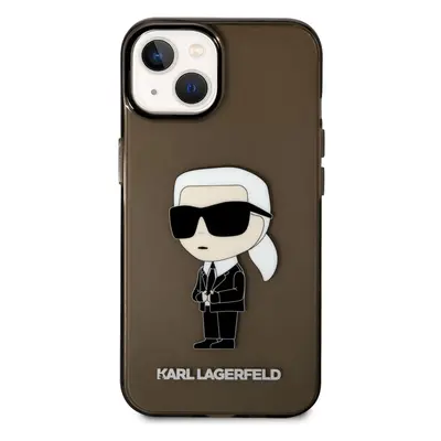 Zadní kryt Karl Lagerfeld IML Ikonik NFT pro Apple iPhone 14, černá