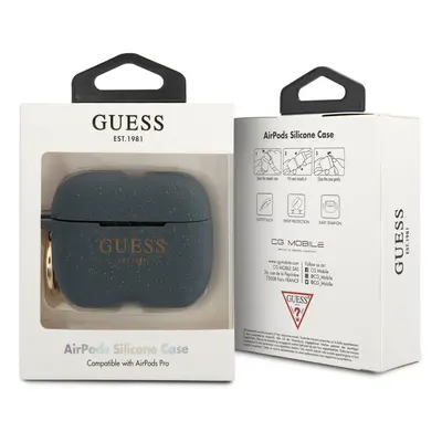 Guess silikonový kryt GUACAPSILGLBL pro Airpods Pro, blue