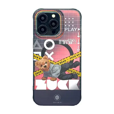 Zadní kryt ZUCK BEAR case NEW YORK NEVER SLEEPS MAG kompatibilní s MagSafe pro Apple iPhone 15 P