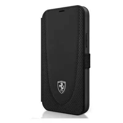 Ferrari Off Track Perforated flipové pouzdro FEOGOFLBKP12SBK Apple iPhone 12 mini black