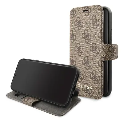 Guess Charms 4G pouzdro flip pro Apple iPhone 11 brown