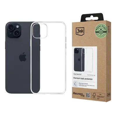 Silikonový kryt 3mk Clear Case Eco pro Apple iPhone 16 Plus, transparentní