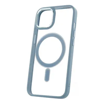 Silikonové TPU pouzdro Satin Clear Mag pro Apple iPhone 11, modrá