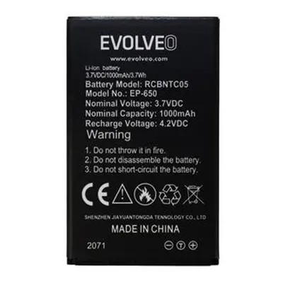 Originální baterie EVOLVEO 1000 mAh pro EasyPhone XG