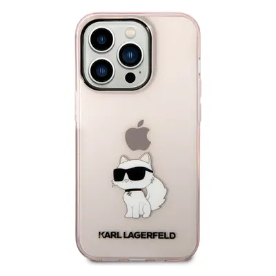 Zadní kryt Karl Lagerfeld IML Choupette NFT pro Apple iPhone 14 Pro Max, růžová