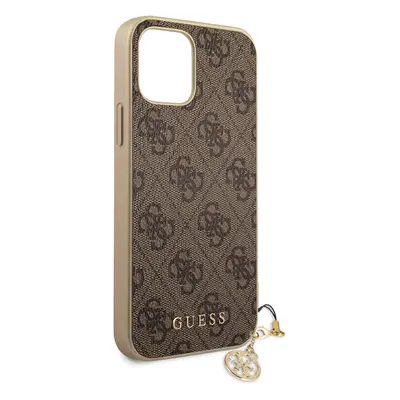 Guess 4G Charms zadní kryt GUHCP13XGF4GBR pro Apple iPhone 13 Pro Max, hnědá