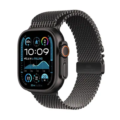 Apple Watch Ultra 2 GPS + Cellular 49mm Black Titanium / Black Titanium Milanese Loop - M