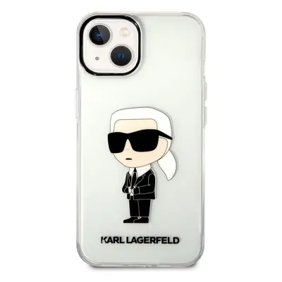 Zadní kryt Karl Lagerfeld IML Ikonik NFT pro Apple iPhone 14 Plus, transparentní