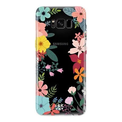 Pouzdro 4-OK Cover 4U SAMSUNG A530 GALAXY A8 flowers