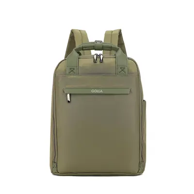 Batoh na notebook GOLLA Backpack Orion Nylon a PU 15.6", green