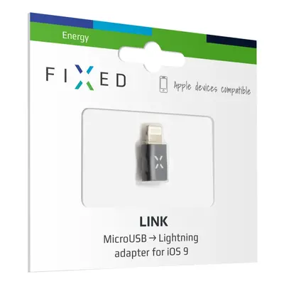 Redukce FIXED pro nabíjení a přenos z microUSB/Lightning, podpora iOS 12.x a nižší, černá