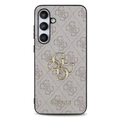 Zadní kryt Guess PU 4G Metal Logo pro Samsung Galaxy S24 FE, růžová