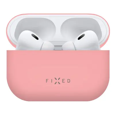 Ultratenké silikonové pouzdro FIXED Silky pro Apple AirPods Pro 2, růžová