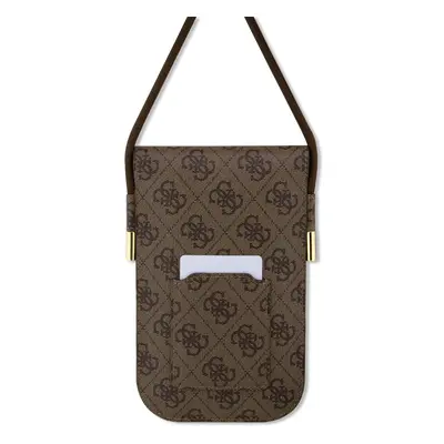 Taška Guess PU 4G Metal Logo Script Phone Bag, brown