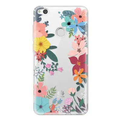 Pouzdro 4-OK Cover 4U HUAWEI P8 LITE 2017 flowers