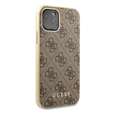 Guess 4G Zadní kryt GUHCN58G4GB pro Apple iPhone 11 Pro brown