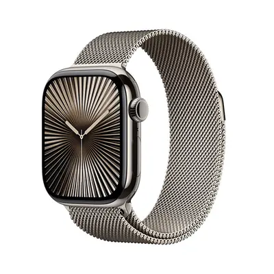 Apple Watch Series 10 GPS + Cellular 42mm Natural Titanium / Natural Milanese Loop