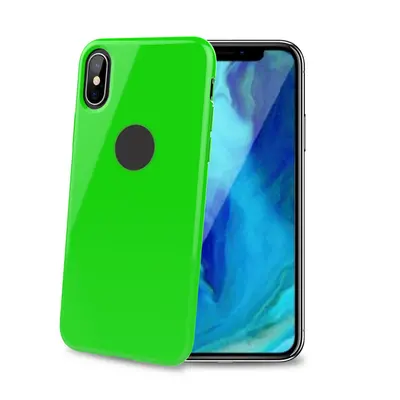 CELLY Gelskin silikonové pouzdro pro Apple iPhone XS Max, limeta