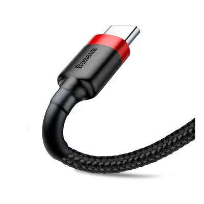 Datový kabel Baseus Cafule Cable USB for Type-C 2A 3m, červená-černá