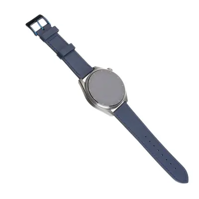 Kožený řemínek FIXED Leather Strap s šířkou 20mm pro smartwatch, modrá