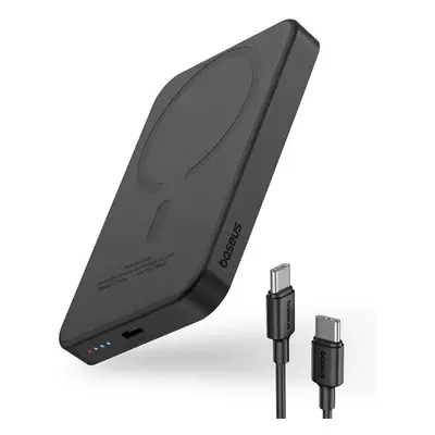 Baseus Mini s bezdrátovým nabíjením 5000mAh 20W USB-C černá