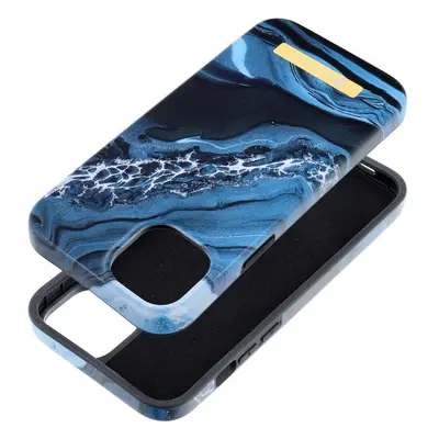 FORCELL F-PROTECT Mirage case compatible with MagSafe for IPHONE 15 Plus ocean marble