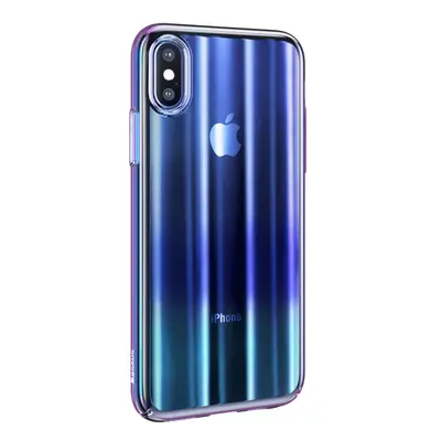 Zadní kryt Baseus Aurora Case pro Apple iPhone XS Max, modrá