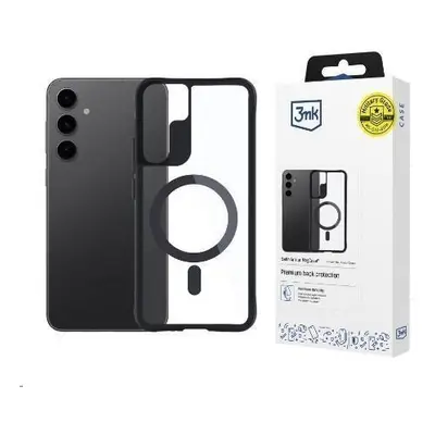 Ochranné pouzdro 3mk Satin Armor MagCase pro Apple iPhone 16, transparentní / černá