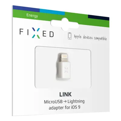 Redukce FIXED pro nabíjení a přenos z microUSB/Lightning, podpora iOS 12.x a nižší, bílá