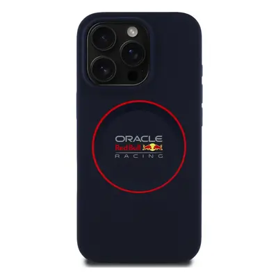 Zadní kryt Red Bull Silicone Red Ring MagSafe pro Apple iPhone 16 Pro Max, navy