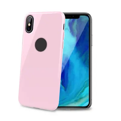 CELLY Gelskin silikonové pouzdro pro Apple iPhone XS Max, pink