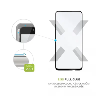 Ochranné tvrzené sklo FIXED Full-Cover pro Huawei P40 Lite e, černá