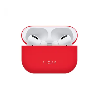 Ultratenké silikonové pouzdro FIXED Silky pro Apple AirPods 4, červená